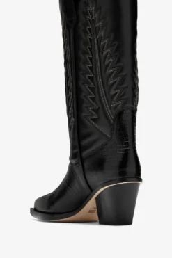 Paris Texas Black Lizard-effect Nappa Leather Boots -Paris Texas Brand Shop PX854XTJLTNERO 05 scaled