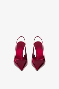 Paris Texas Slingbacks In Red Mirror-effect Leather -Paris Texas Brand Shop PX913XNPMR4RED 3 scaled