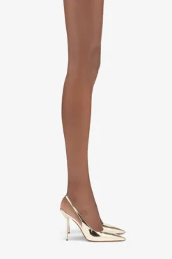 Paris Texas Gold Mirrored Leather Sling-back -Paris Texas Brand Shop PX913XNPMR515GOLD 10 scaled