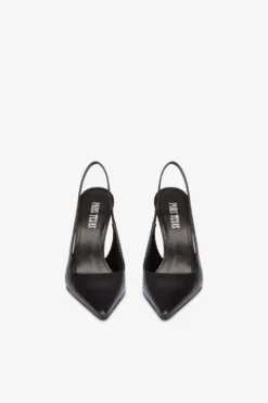Paris Texas Sharp, Pointed Slingbacks In Smooth Black Leather -Paris Texas Brand Shop PX913XNPP3NERO 03 scaled