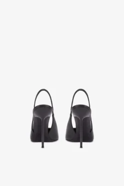 Paris Texas Sharp, Pointed Slingbacks In Smooth Black Leather -Paris Texas Brand Shop PX913XNPP3NERO 04 scaled