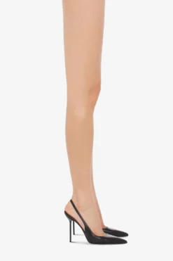 Paris Texas Sharp, Pointed Slingbacks In Smooth Black Leather -Paris Texas Brand Shop PX913XNPP3NERO 10 scaled