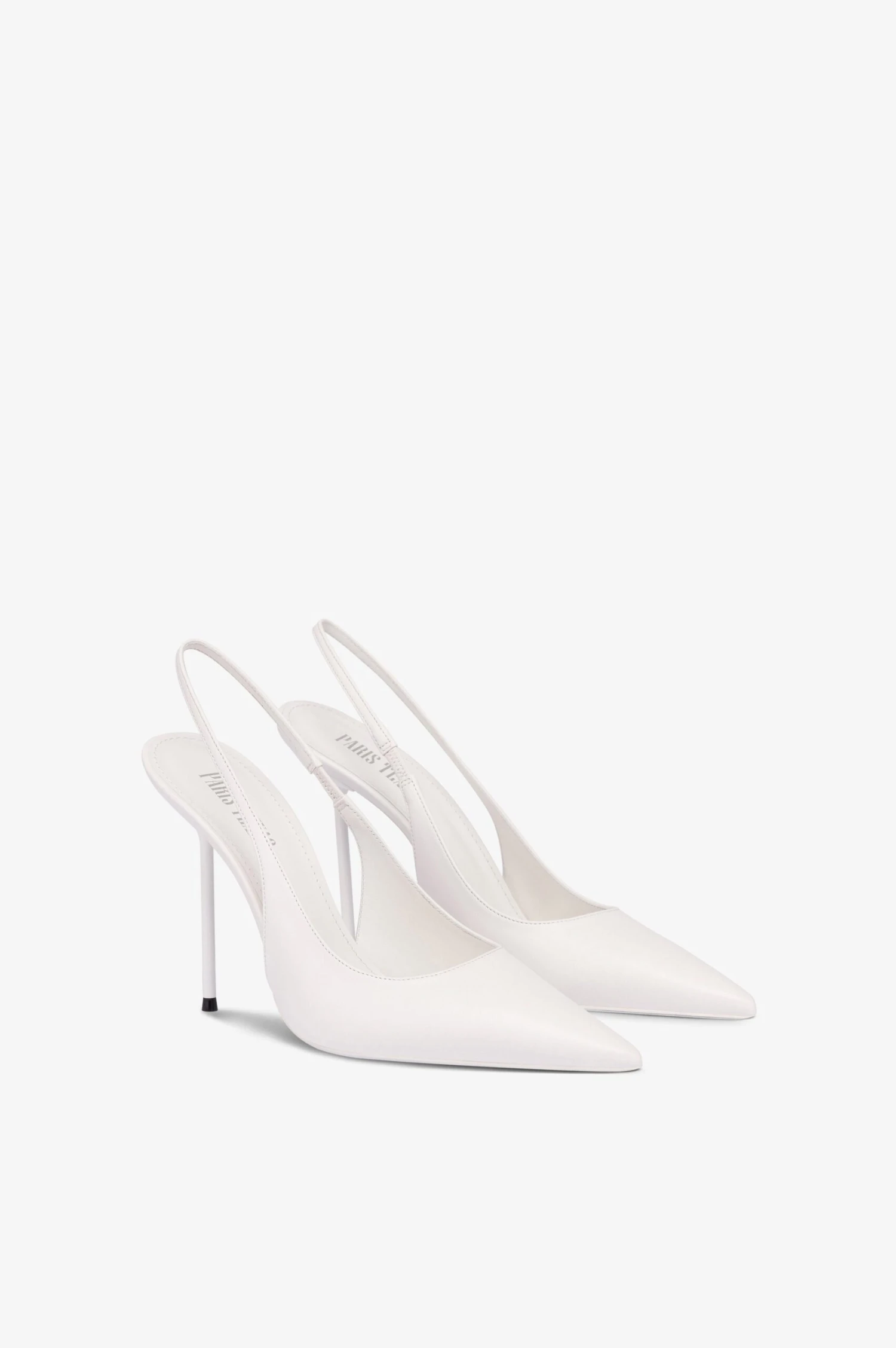 Slingbacks In White Leather 4 Slingbacks In White Leather - Image 2