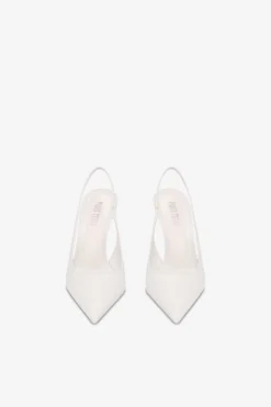 Slingbacks In White Leather -Paris Texas Brand Shop PX913XNPP3WHITE 3 scaled