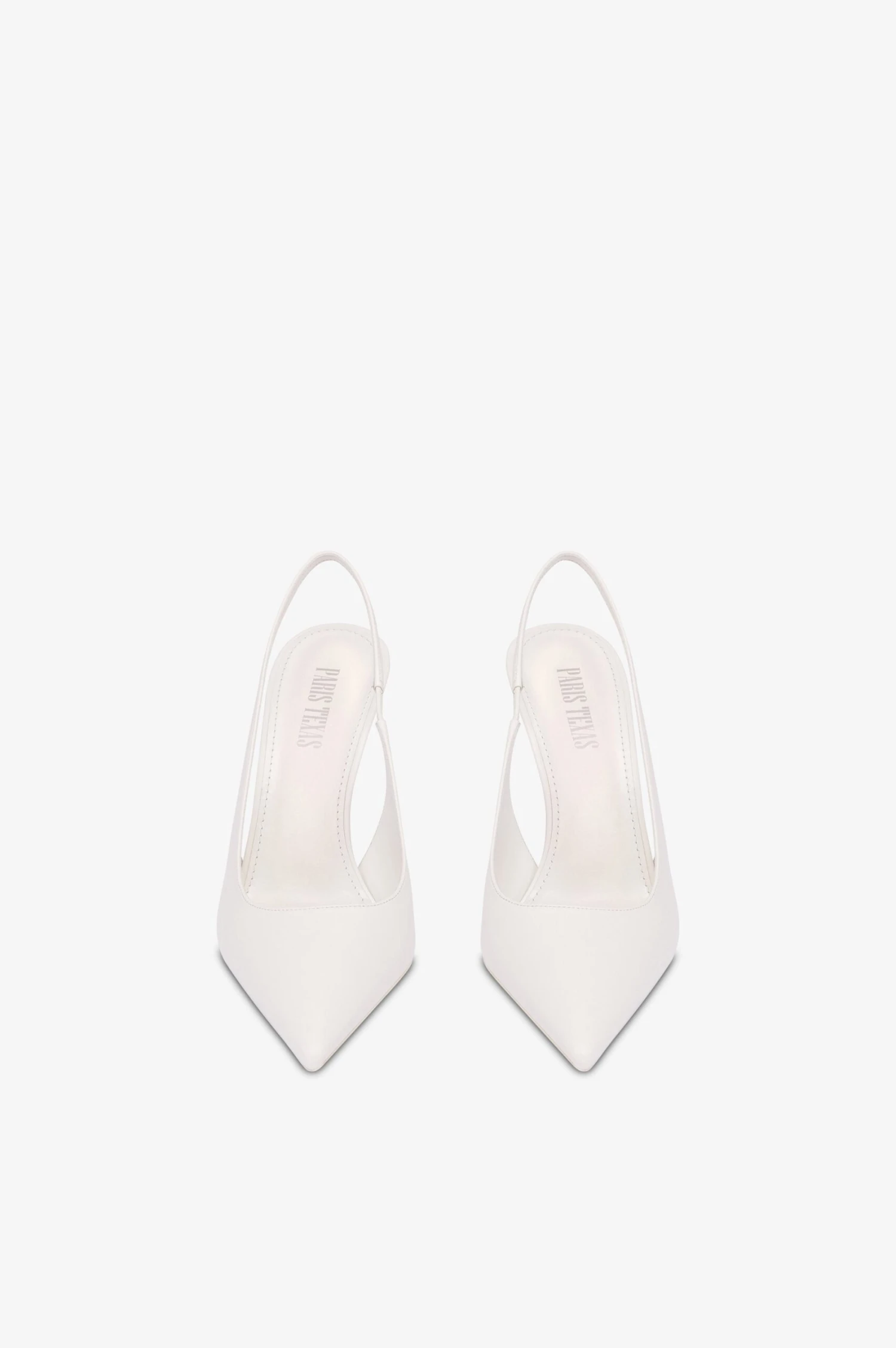 Slingbacks In White Leather 5 Slingbacks In White Leather - Image 3