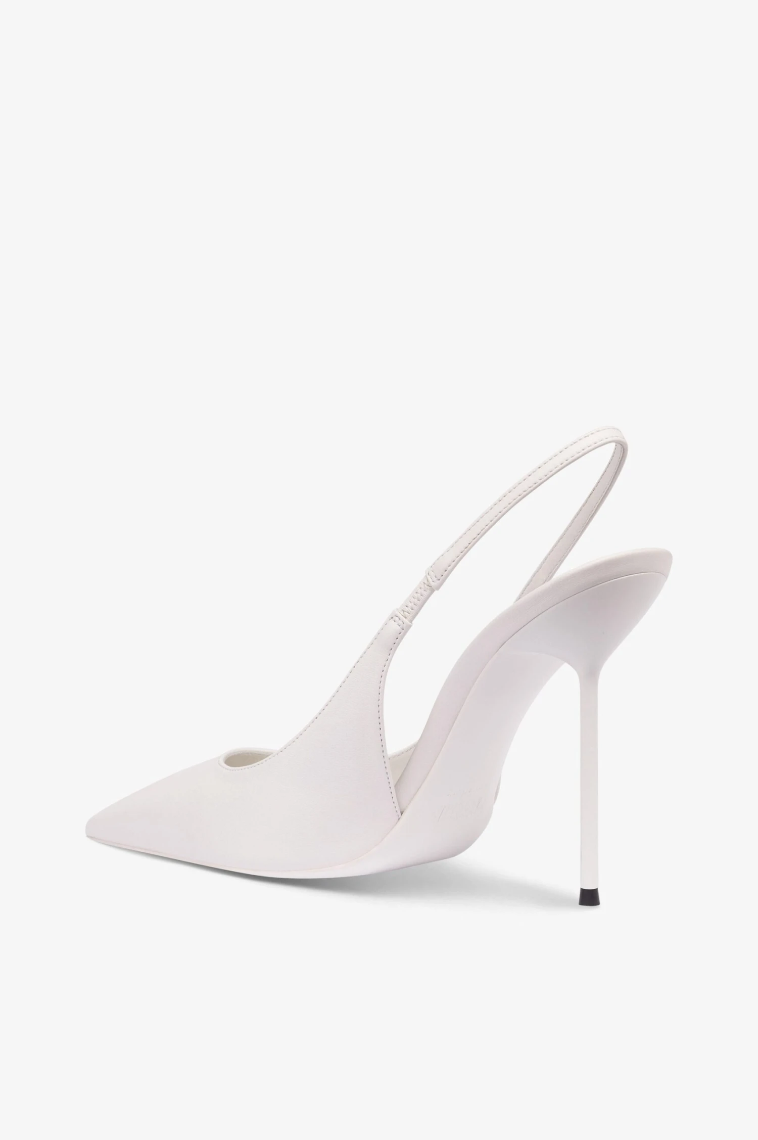 Slingbacks In White Leather 7 Slingbacks In White Leather - Image 5