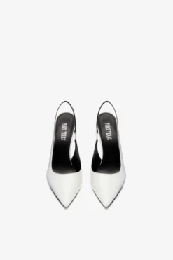 Paris Texas White Patent Leather Slingbacks -Paris Texas Brand Shop PX913XVN0110351 03 scaled