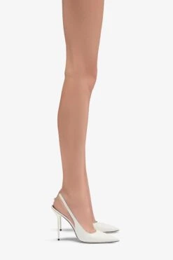 Paris Texas White Patent Leather Slingbacks -Paris Texas Brand Shop PX913XVN0110351 10