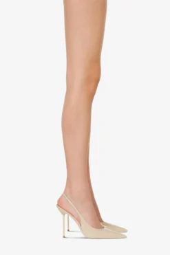 Slingbacks In Almond Patent Leather -Paris Texas Brand Shop PX913XVN0114263ALMOND 10 scaled