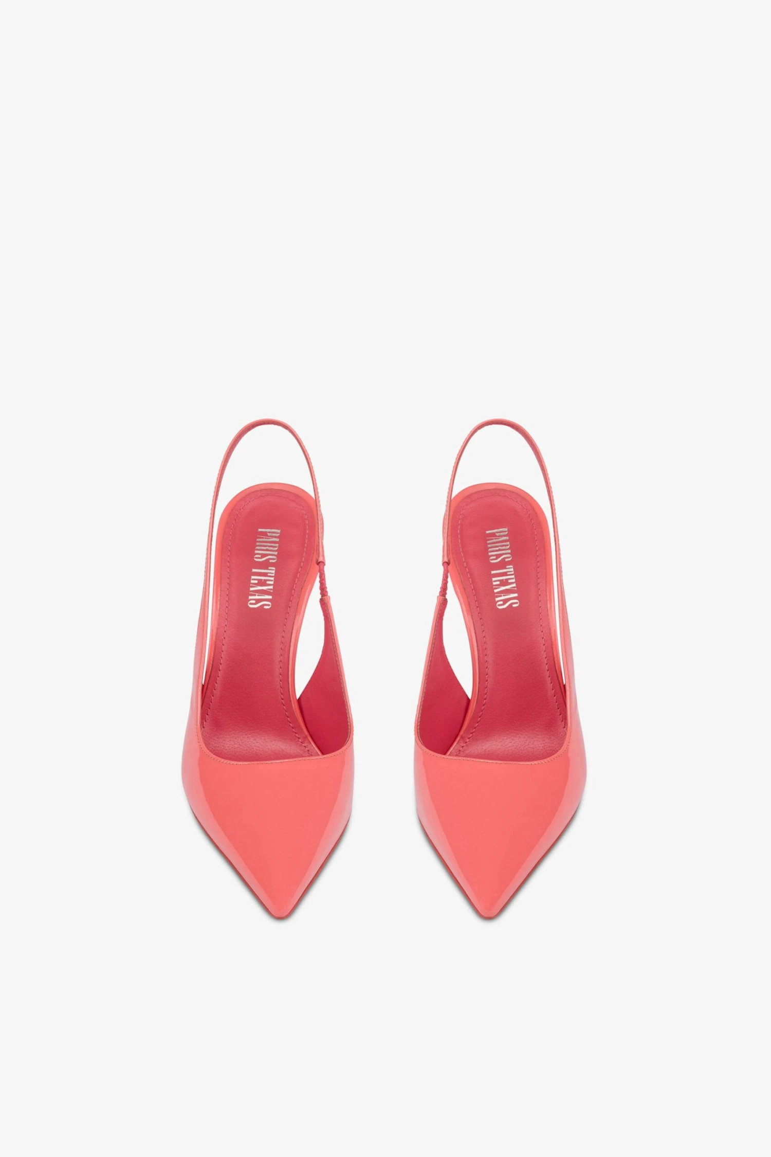 Paris Texas Slingbacks In Coral Patent Leather 5 Paris Texas Slingbacks In Coral Patent Leather - Image 3