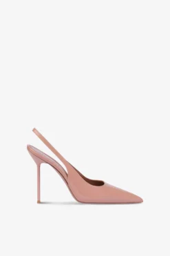 Paris Texas Sharp, Pointed Slingbacks In Patent Texas Pink Leather