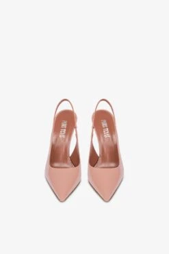 Paris Texas Sharp, Pointed Slingbacks In Patent Texas Pink Leather -Paris Texas Brand Shop PX913XVN016088TEXASROSE 03