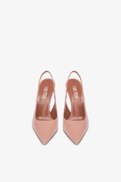 Paris Texas Sharp, Pointed Slingbacks In Patent Texas Pink Leather -Paris Texas Brand Shop PX913XVN016088TEXASROSE 03 scaled