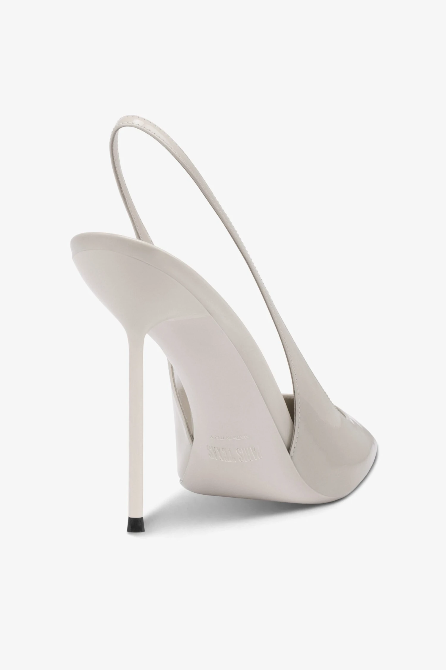 Slingbacks In Grey Patent Leather 7 Slingbacks In Grey Patent Leather - Image 5