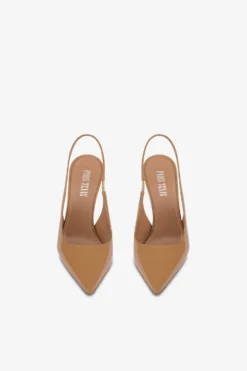 Paris Texas Slingbacks In Caramel Patent Leather -Paris Texas Brand Shop PX913XVN01CARAMEL 3 scaled