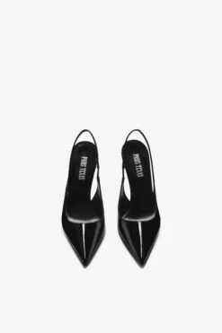 Paris Texas Black Patent Leather Slingbacks -Paris Texas Brand Shop PX913XVN01NERO 03