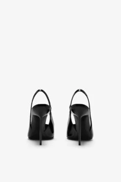 Paris Texas Black Patent Leather Slingbacks -Paris Texas Brand Shop PX913XVN01NERO 04