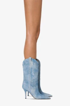 Paris Texas Boots In Denim Suede Leather -Paris Texas Brand Shop PX937XVPOJNEUTRO 10 scaled