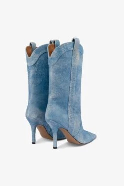 Paris Texas Boots In Denim Suede Leather 10 Paris Texas Boots In Denim Suede Leather -Paris Texas Brand Shop PX937XVPOJNEUTRO 3