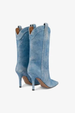 Paris Texas Boots In Denim Suede Leather -Paris Texas Brand Shop PX937XVPOJNEUTRO 3 scaled