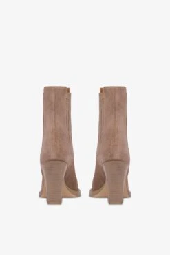 Paris Texas Pointed Ankle Boots In Smooth Koala Suede Leather -Paris Texas Brand Shop PX959XV003468KOALA 04