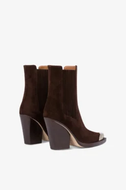 Paris Texas Pointed Ankle Boots In Smooth Pepper Suede Leather -Paris Texas Brand Shop PX959XV003PEPE 03 e2100f97 e2e4 4f65 b701 1ad05fc0b214 scaled