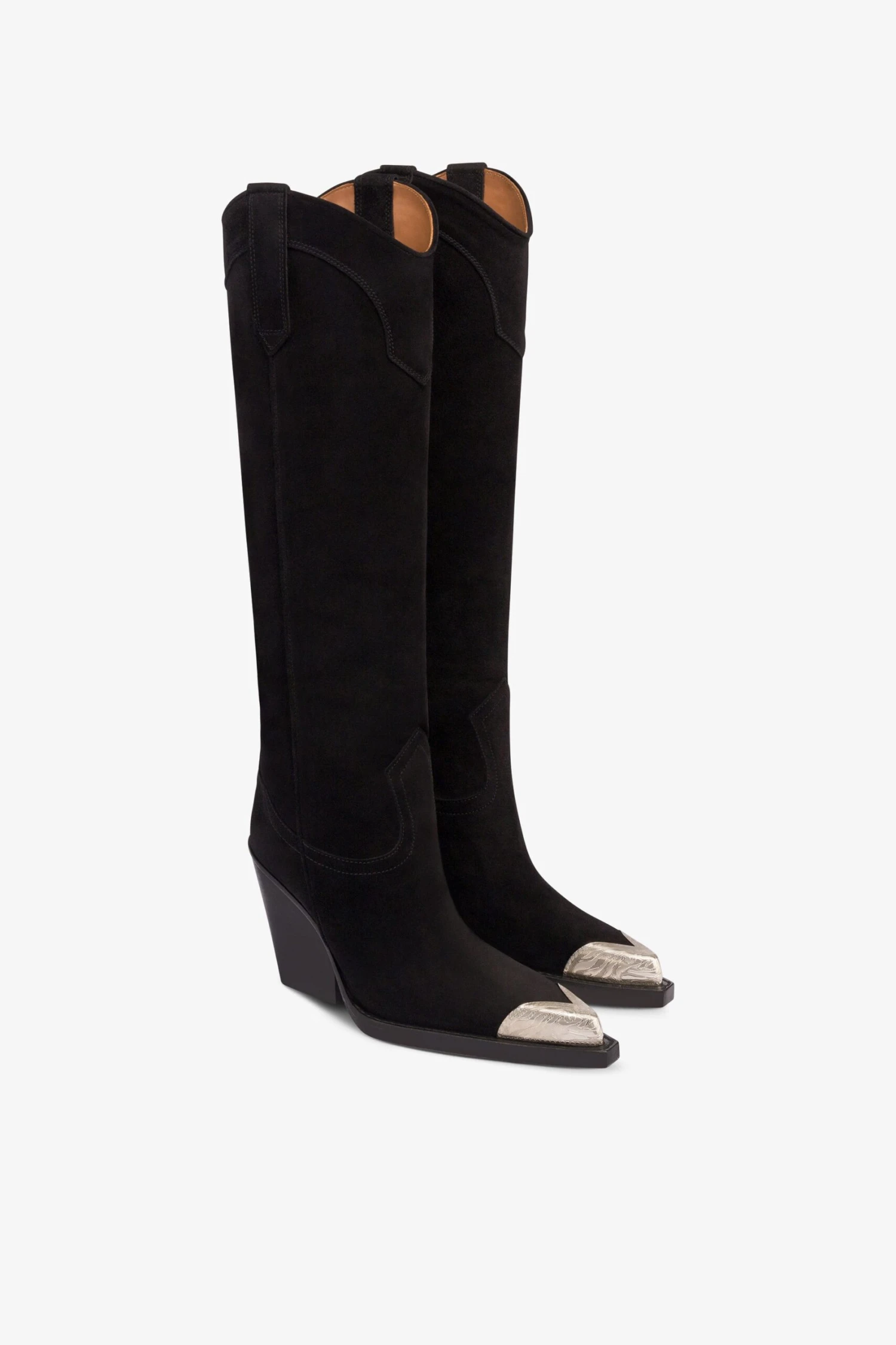 Paris Texas Black Suede Texan Boot 4 Paris Texas Black Suede Texan Boot - Image 2