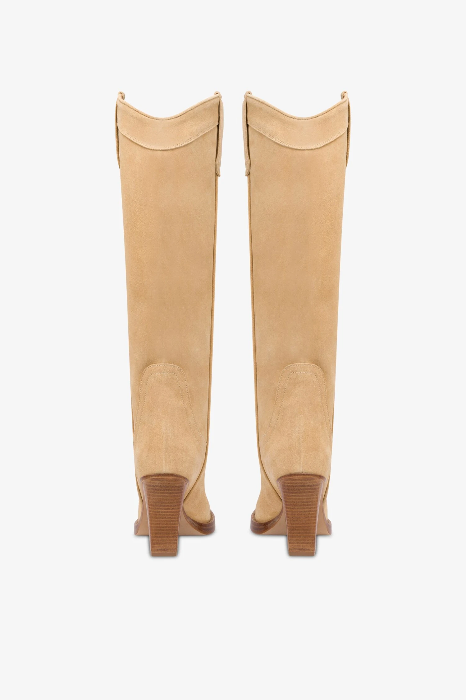 Paris Texas Boots In Ecru Suede Leather 6 Paris Texas Boots In Ecru Suede Leather - Image 4