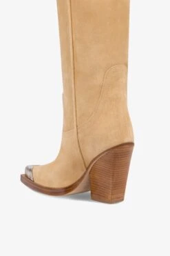 Paris Texas Boots In Ecru Suede Leather 12 Paris Texas Boots In Ecru Suede Leather -Paris Texas Brand Shop PX965XV003653ECRU 5