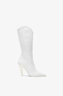 Paris Texas White Leather Boot