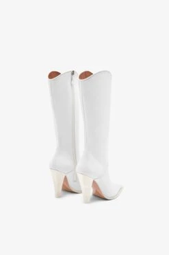 Paris Texas White Leather Boot -Paris Texas Brand Shop PXNL01WVTNPBIANCOOTTICO 03