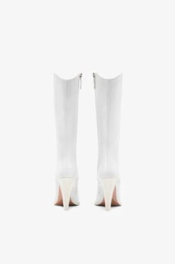 Paris Texas White Leather Boot -Paris Texas Brand Shop PXNL01WVTNPBIANCOOTTICO 04