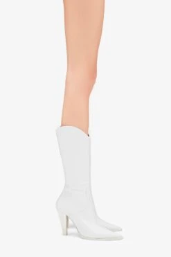Paris Texas White Leather Boot -Paris Texas Brand Shop PXNL01WVTNPBIANCOOTTICO 10