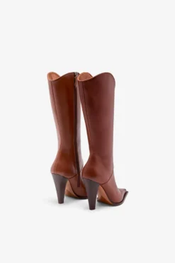 Paris Texas Brown Leather Boot -Paris Texas Brand Shop PXNL01XVTNPMARRONE 03 scaled