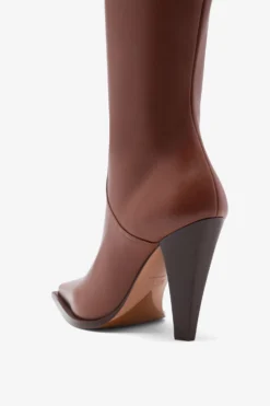 Paris Texas Brown Leather Boot -Paris Texas Brand Shop PXNL01XVTNPMARRONE 05 scaled