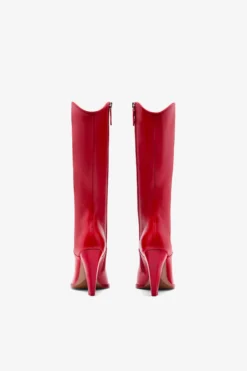 Paris Texas Red Leather Boot -Paris Texas Brand Shop PXNL01XVTNPROSSO 04 scaled