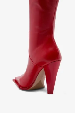 Paris Texas Red Leather Boot -Paris Texas Brand Shop PXNL01XVTNPROSSO 05 scaled