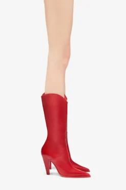 Paris Texas Red Leather Boot -Paris Texas Brand Shop PXNL01XVTNPROSSO 10 scaled