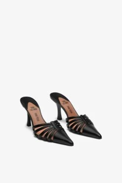 Paris Texas Black Leather Cut-out Mule -Paris Texas Brand Shop PXNL02XSHPTNERO 02