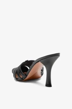 Paris Texas Black Leather Cut-out Mule -Paris Texas Brand Shop PXNL02XSHPTNERO 05