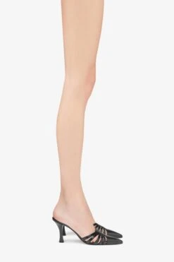 Paris Texas Black Leather Cut-out Mule -Paris Texas Brand Shop PXNL02XSHPTNERO 10