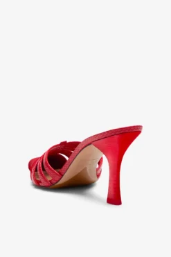 Paris Texas Red Leather Cut-out Mule -Paris Texas Brand Shop PXNL02XSHPTROSSO 05 scaled