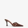 Paris Texas Brown Leather Cut-out Mule