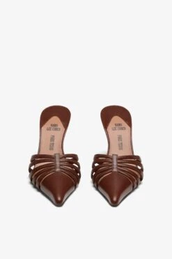 Paris Texas Brown Leather Cut-out Mule -Paris Texas Brand Shop PXNL02XSHTJMARRONE 03