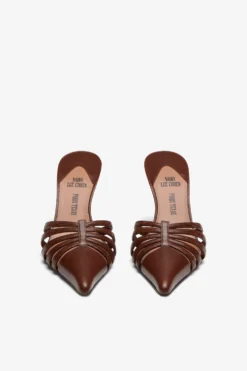 Paris Texas Brown Leather Cut-out Mule -Paris Texas Brand Shop PXNL02XSHTJMARRONE 03 scaled